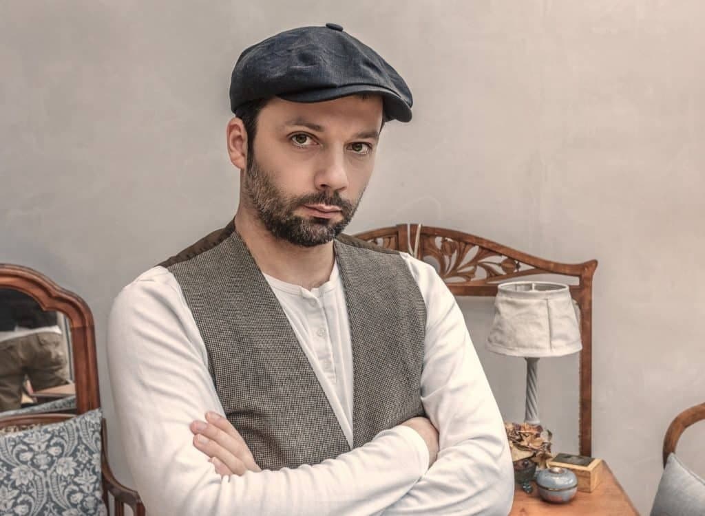 A portrait in a sitting room